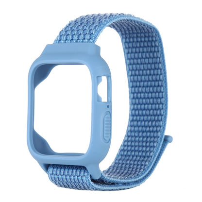 For Apple Watch Ultra 49mm&Watch Ultra 2 49mm / Series 9&8&7 45mm / SE 3&SE 2&6&SE&5&4 44mm / 3&2&1 42mm Nylon Watch Band with Hook and Loop Fastener (Blue) - Watch Bands by buy2fix | Online Shopping UK | buy2fix