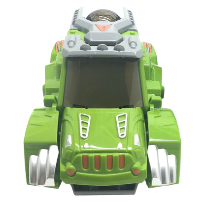 HG-882 Electric Dinosaur Deformation Car Toy Universal Light Music Toy (Green) - Music Toys by buy2fix | Online Shopping UK | buy2fix