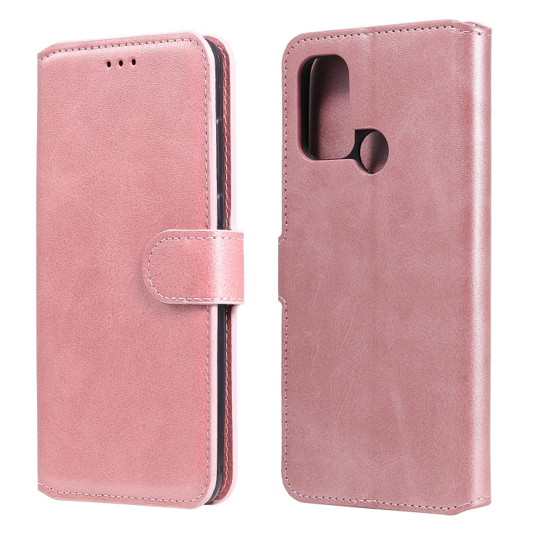 For OPPO A53 / A53S / A32 Classic Calf Texture PU + TPU Horizontal Flip Leather Case, with Holder & Card Slots & Wallet(Rose Gold) - OPPO Cases by buy2fix | Online Shopping UK | buy2fix