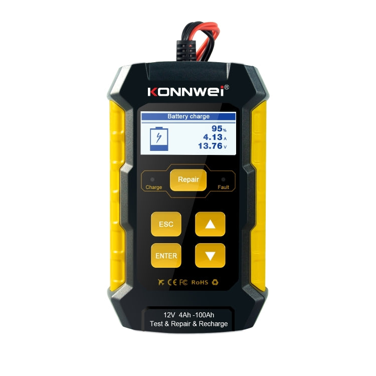 KONNWEI KW510 3 in 1 Car Battery Tester / Charger / Repairer, Support 8 Languages(US Plug) - Code Readers & Scan Tools by KONNWEI | Online Shopping UK | buy2fix