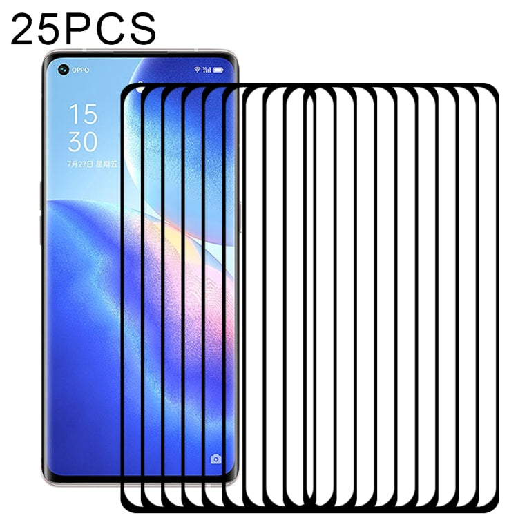 For OPPO Reno5 Pro+ 5G / Pro 5G 25 PCS 9H HD 3D Curved Edge Tempered Glass Film(Black) - OPPO Tempered Glass by imak | Online Shopping UK | buy2fix
