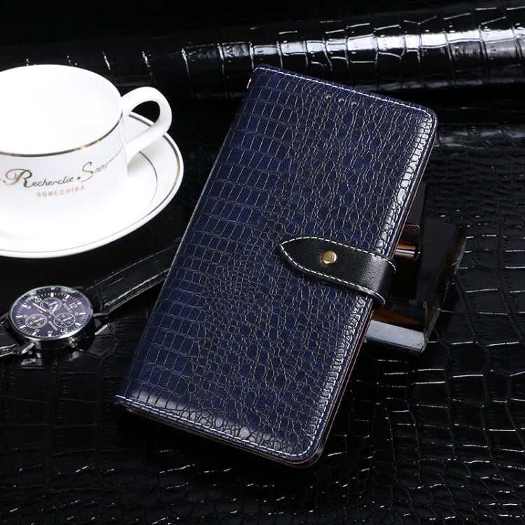 For Blackview A70 idewei Crocodile Texture Horizontal Flip Leather Case with Holder & Card Slots & Wallet(Dark Blue) - More Brand by idewei | Online Shopping UK | buy2fix