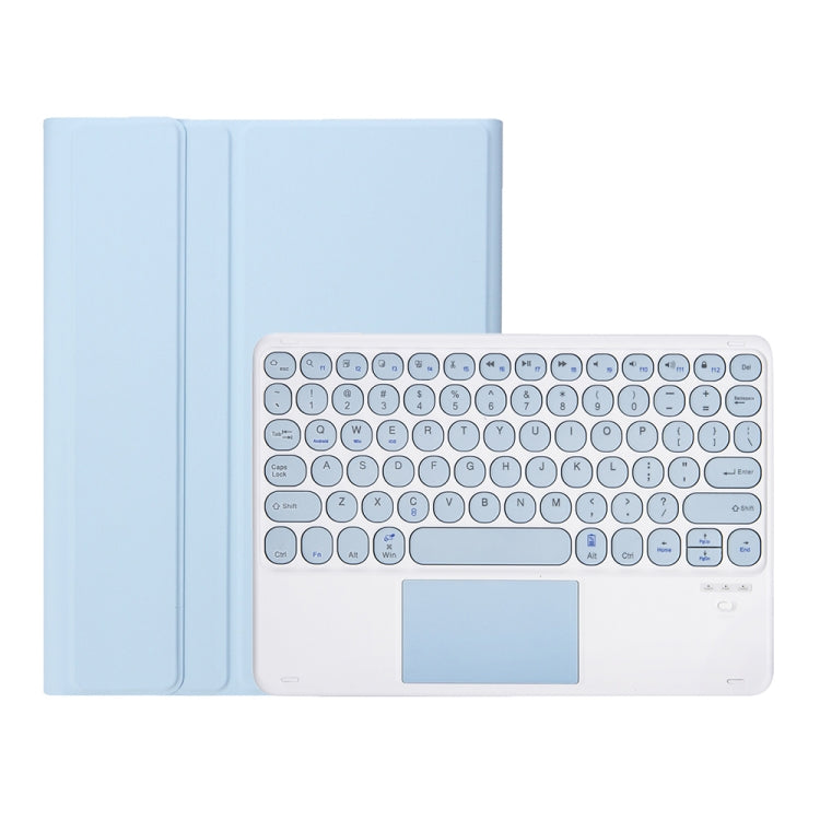 YT11B-A Detachable Candy Color Skin Feel Texture Round Keycap Bluetooth Keyboard Leather Case with Touch Control For iPad Pro 11 inch 2020 & 2018(White Ice) - For iPad Pro by buy2fix | Online Shopping UK | buy2fix