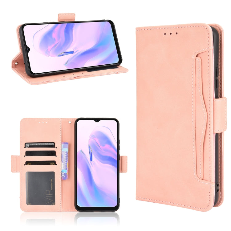 For Blackview A70 (2021) Skin Feel Calf Pattern Horizontal Flip Leather Case with Holder & Card Slots & Photo Frame(Pink) - More Brand by buy2fix | Online Shopping UK | buy2fix