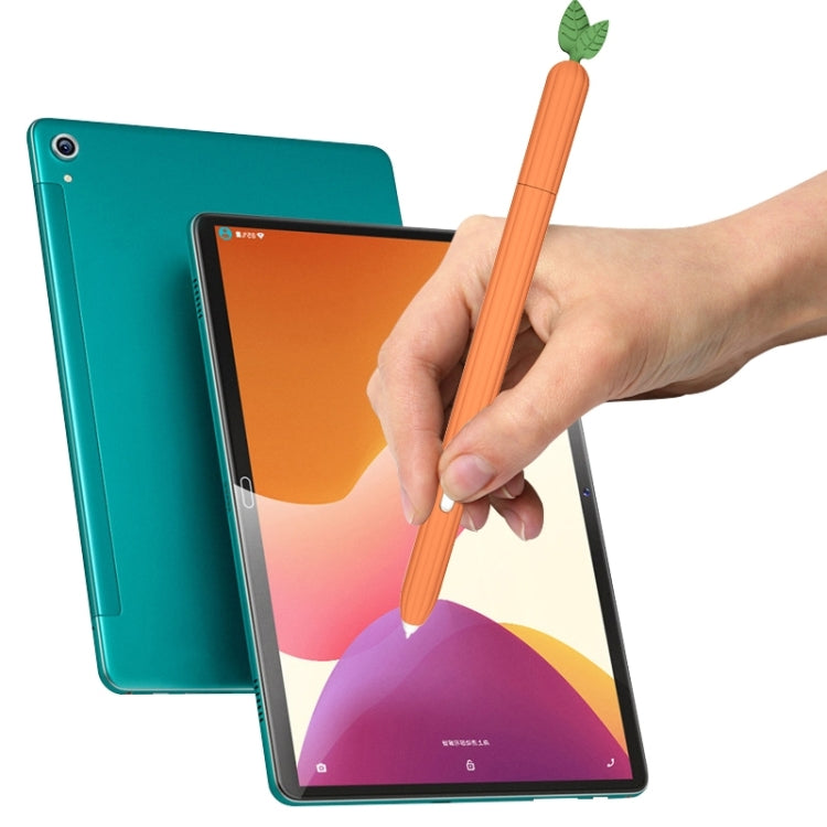 For Samsung Galaxy Tab S7 SM-870 / SM-T875 Fruit and Vegetable Shape Stylus Silicone Protective Case(Small Pineapple) - Pencil Accessories by buy2fix | Online Shopping UK | buy2fix