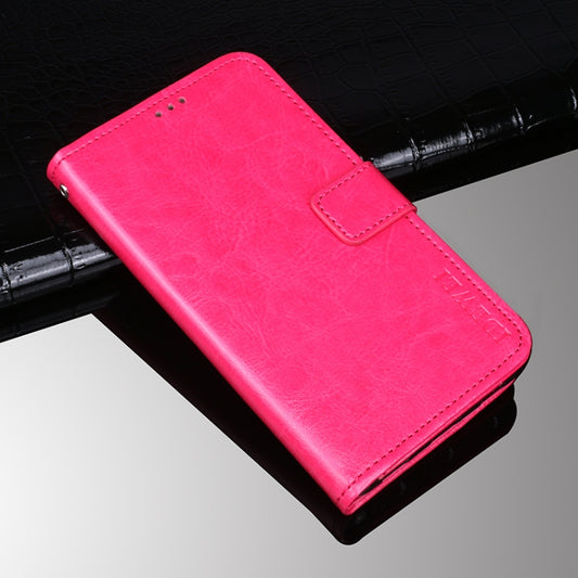 For Doogee X95 / X95 Pro idewei Crazy Horse Texture Horizontal Flip Leather Case with Holder & Card Slots & Wallet(Rose Red) - More Brand by idewei | Online Shopping UK | buy2fix