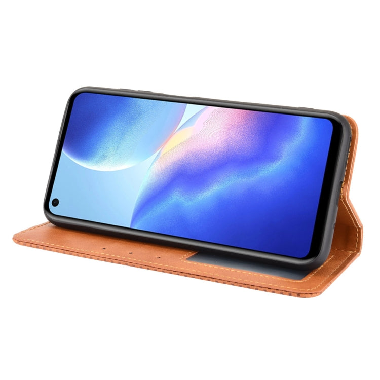 For Blackview A90 Magnetic Buckle Retro Crazy Horse Texture Horizontal Flip Leather Case with Holder & Card Slots & Photo Frame(Brown) - More Brand by buy2fix | Online Shopping UK | buy2fix