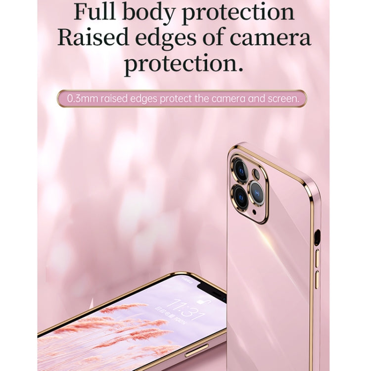 For iPhone 11 Pro XINLI Straight 6D Plating Gold Edge TPU Shockproof Case (Cherry Purple) - iPhone 11 Pro Cases by XINLI | Online Shopping UK | buy2fix