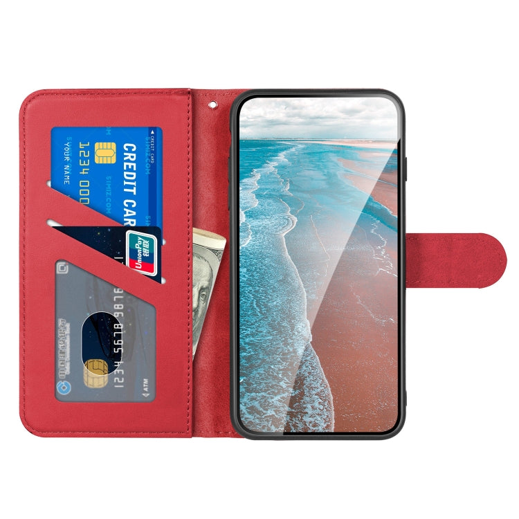 For Sony Xperia 5 II Sika Deer Embossing Pattern Horizontal Flip PU Leather Case with Holder & Card Slot & Wallet & Photo Frame(Red) - Sony Cases by buy2fix | Online Shopping UK | buy2fix