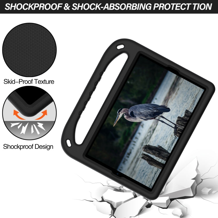 For Xiaomi Mi Pad 4 Plus & Samsung Galaxy Tab A 10.1 2019 SM-T510 / SM-T515 Handle Portable EVA Shockproof Protective Case with Triangle Holder(Black) - Others by buy2fix | Online Shopping UK | buy2fix