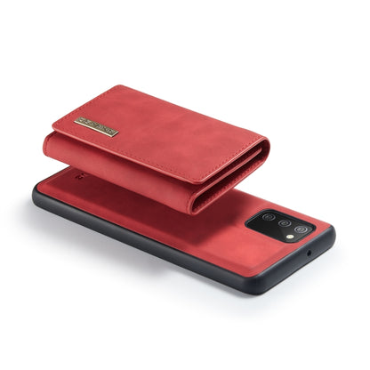 For Samsung Galaxy A02s DG.MING M1 Series 3-Fold Multi Card Wallet  Back Cover Shockproof Case with Holder Function(Red) - Galaxy Phone Cases by DG.MING | Online Shopping UK | buy2fix