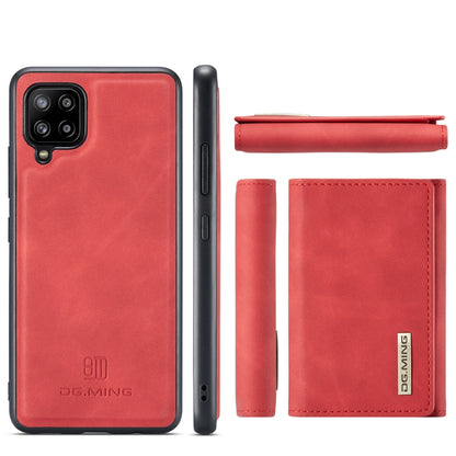 For Samsung Galaxy A42 5G DG.MING M1 Series 3-Fold Multi Card Wallet  Back Cover Shockproof Case with Holder Function(Red) - Galaxy Phone Cases by DG.MING | Online Shopping UK | buy2fix