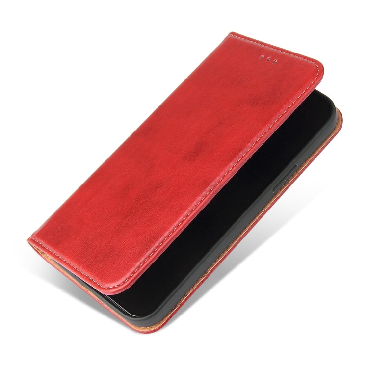 For iPhone 13 Fierre Shann PU Leather Texture Horizontal Flip Leather Case with Holder & Card Slots & Wallet(Red) - iPhone 13 Cases by FIERRE SHANN | Online Shopping UK | buy2fix