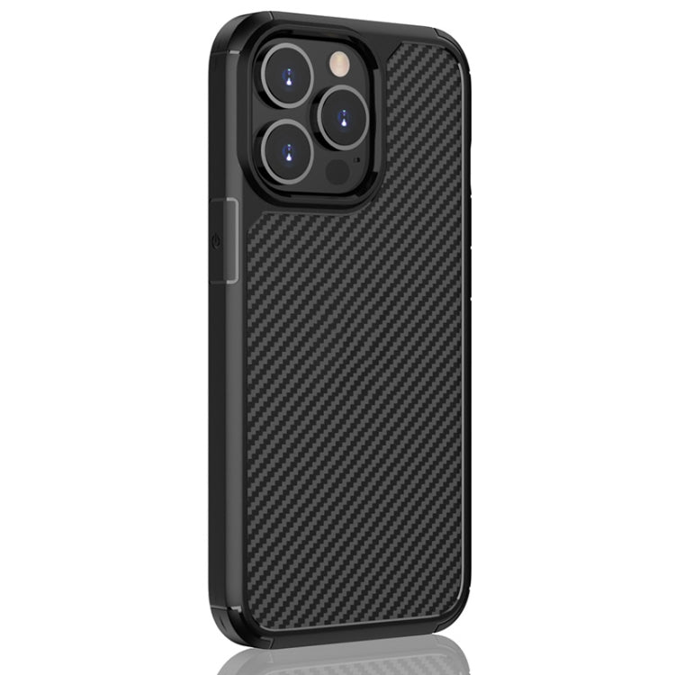 For iPhone 13 Pro Pioneer Carbon Fiber Texture Shockproof TPU + PC Case (Black) - iPhone 13 Pro Cases by buy2fix | Online Shopping UK | buy2fix