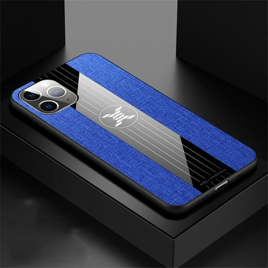 For iPhone 11 Pro XINLI Stitching Cloth Textue Shockproof TPU Protective Case(Blue) - iPhone 11 Pro Cases by XINLI | Online Shopping UK | buy2fix