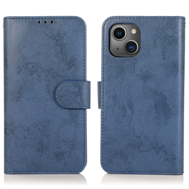 For iPhone 13 Pro Retro 2 in 1 Detachable Horizontal Flip Leather Case with Card Slots & Wallet (Dark Blue) - iPhone 13 Pro Cases by buy2fix | Online Shopping UK | buy2fix