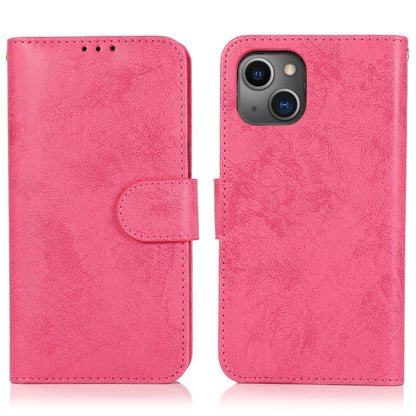 For iPhone 13 Pro Max Retro 2 in 1 Detachable Horizontal Flip Leather Case with Card Slots & Wallet (Pink) - iPhone 13 Pro Max Cases by buy2fix | Online Shopping UK | buy2fix