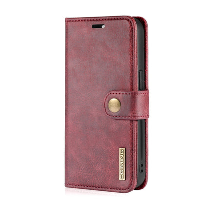 For iPhone 13 Pro DG.MING Crazy Horse Texture Flip Detachable Magnetic Leather Case with Holder & Card Slots & Wallet (Red) - iPhone 13 Pro Cases by DG.MING | Online Shopping UK | buy2fix