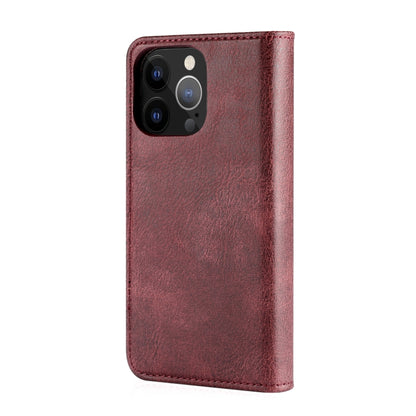 For iPhone 13 Pro DG.MING Crazy Horse Texture Flip Detachable Magnetic Leather Case with Holder & Card Slots & Wallet (Red) - iPhone 13 Pro Cases by DG.MING | Online Shopping UK | buy2fix