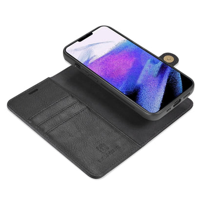 For iPhone 13 Pro Max DG.MING Crazy Horse Texture Flip Detachable Magnetic Leather Case with Holder & Card Slots & Wallet (Black) - iPhone 13 Pro Max Cases by DG.MING | Online Shopping UK | buy2fix