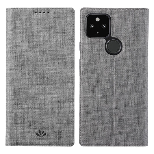 For Google Pixel 5a ViLi DMX Series Shockproof TPU + PU Leather Magnetic Attraction Horizontal Flip Case with Card Slot & Holder(Grey) - Google Cases by ViLi | Online Shopping UK | buy2fix