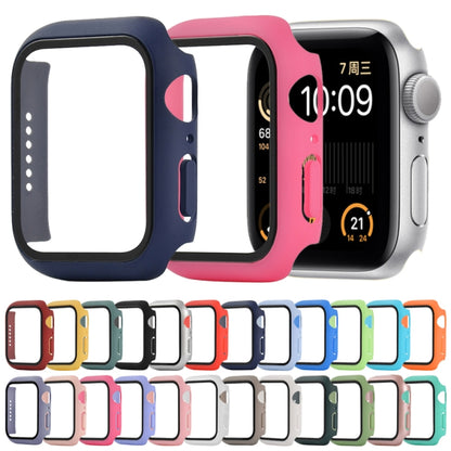 Shockproof PC+Tempered Glass Protective Case with Packed Carton For Apple Watch Series 6 & SE & 5 & 4 44mm(Mint Green) - Watch Cases by buy2fix | Online Shopping UK | buy2fix