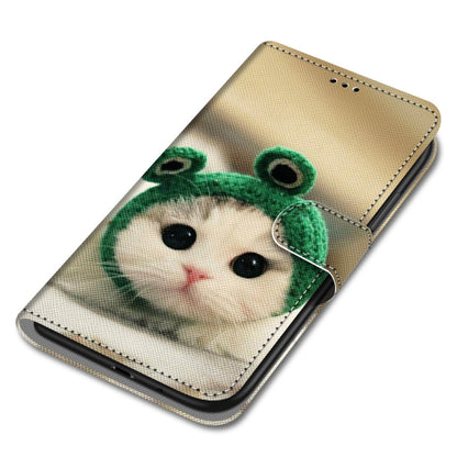 For Huawei P50 Coloured Drawing Cross Texture Horizontal Flip PU Leather Case with Holder & Card Slots & Wallet & Lanyard(Frog Kitten) - Huawei Cases by buy2fix | Online Shopping UK | buy2fix