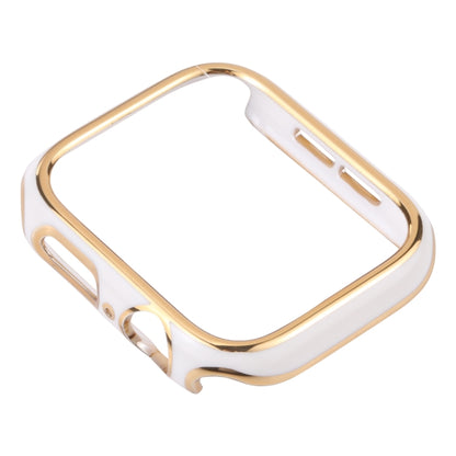 Dual-color Electroplating PC Protective Watch Case For Apple Watch Series 3 & 2 & 1 38mm(Phnom Penh + White Background) - Watch Cases by buy2fix | Online Shopping UK | buy2fix