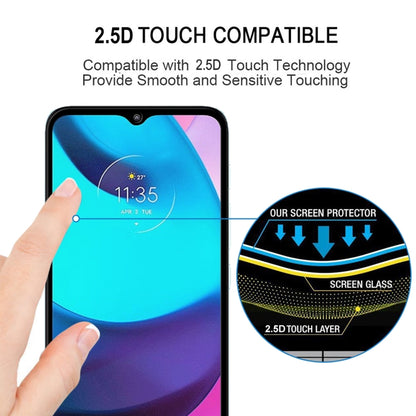 For Motorola Moto E20 Full Glue Full Screen Tempered Glass Film - Motorola Tempered Glass by buy2fix | Online Shopping UK | buy2fix