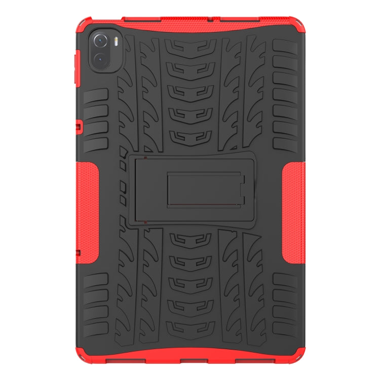 Tire Texture TPU + PC Shockproof Case with Holder For Xiaomi Pad 5 / 5 Pro(Red) - More Tablet Cases by buy2fix | Online Shopping UK | buy2fix