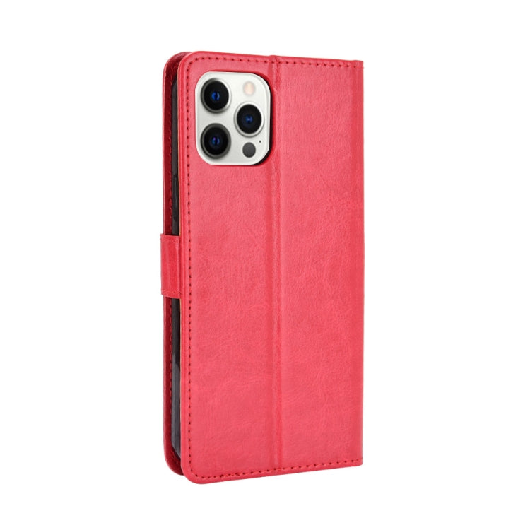 For iPhone 13 Pro Max Crazy Horse Texture Horizontal Flip Leather Case with Holder & Card Slots & Lanyard (Red) - iPhone 13 Pro Max Cases by buy2fix | Online Shopping UK | buy2fix