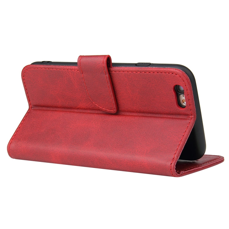 Calf Texture Buckle Horizontal Flip Leather Case with Holder & Card Slots & Wallet For iPhone 6 & 6s(Red) - More iPhone Cases by buy2fix | Online Shopping UK | buy2fix