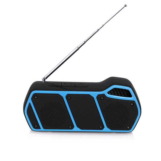 NewRixing NR-5011fm Outdoor Portable Bluetooth Speakerr, Support Hands-free Call / TF Card / FM / U Disk(Blue) - Desktop Speaker by NewRixing | Online Shopping UK | buy2fix