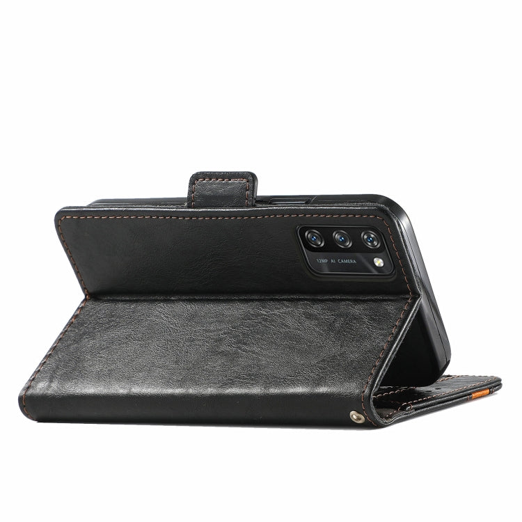 For Blackview A100 CaseNeo Business Splicing Dual Magnetic Buckle Horizontal Flip PU Leather Case with Holder & Card Slots & Wallet(Black) - More Brand by buy2fix | Online Shopping UK | buy2fix