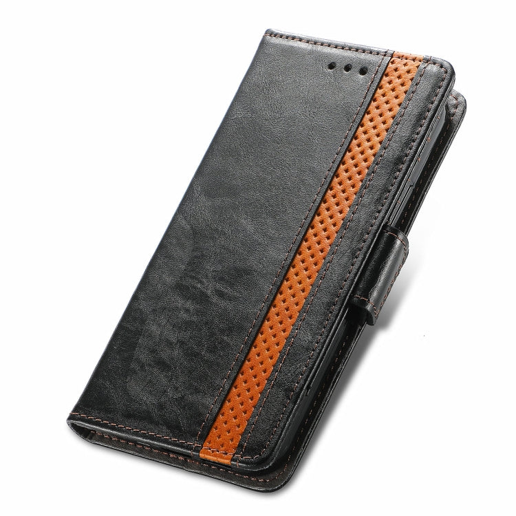 For Blackview A100 CaseNeo Business Splicing Dual Magnetic Buckle Horizontal Flip PU Leather Case with Holder & Card Slots & Wallet(Black) - More Brand by buy2fix | Online Shopping UK | buy2fix