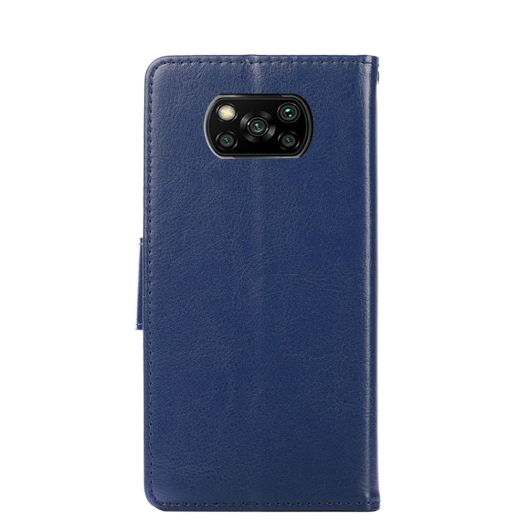 For Xiaomi Poco X3 NFC / Poco X3 Crystal Texture Horizontal Flip Leather Case with Holder & Card Slots & Wallet(Royal Blue) - Xiaomi Cases by buy2fix | Online Shopping UK | buy2fix