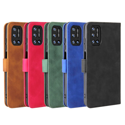 For Doogee N40 Pro Solid Color Skin Feel Magnetic Buckle Horizontal Flip PU Leather Case with Holder & Card Slots & Wallet(Green) - More Brand by buy2fix | Online Shopping UK | buy2fix