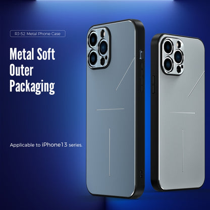 For iPhone 13 Pro Max R-JUST RJ-52 3-Line Style Metal TPU Shockproof Protective Case (Silver) - iPhone 13 Pro Max Cases by R-JUST | Online Shopping UK | buy2fix