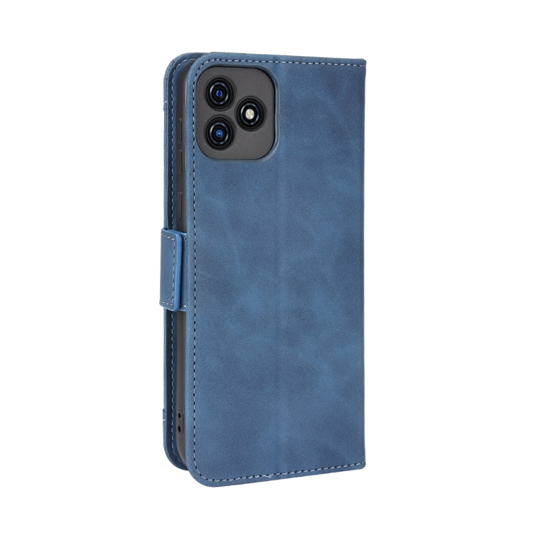 For Blackview Oscal C20 Skin Feel Calf Pattern Horizontal Flip Leather Case with Holder & Card Slots & Photo Frame(Blue) - More Brand by buy2fix | Online Shopping UK | buy2fix