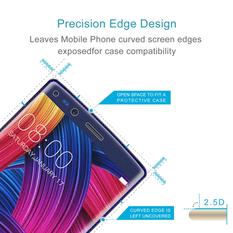 50 PCS 0.26mm 9H 2.5D Tempered Glass Film For Doogee MIX 2 - For Doogee by buy2fix | Online Shopping UK | buy2fix