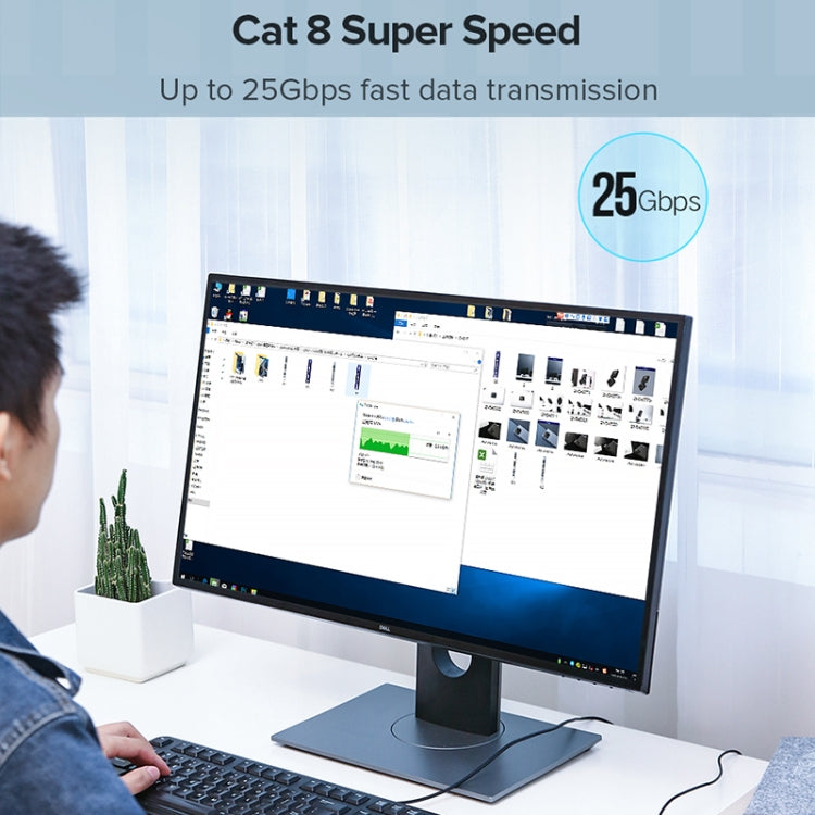 UGREEN CAT8 Ethernet Network LAN Cable, Length:1.5m - Lan Cable and Tools by UGREEN | Online Shopping UK | buy2fix