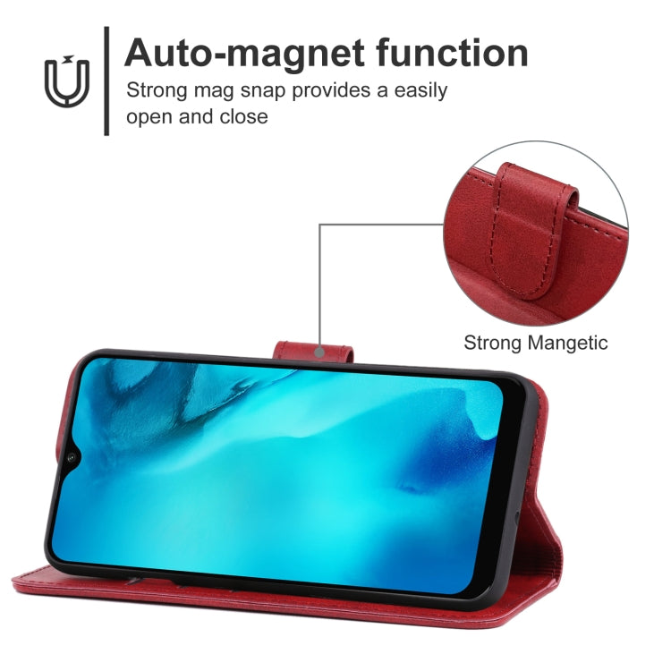 Leather Phone Case For Doogee X93(Red) - More Brand by buy2fix | Online Shopping UK | buy2fix