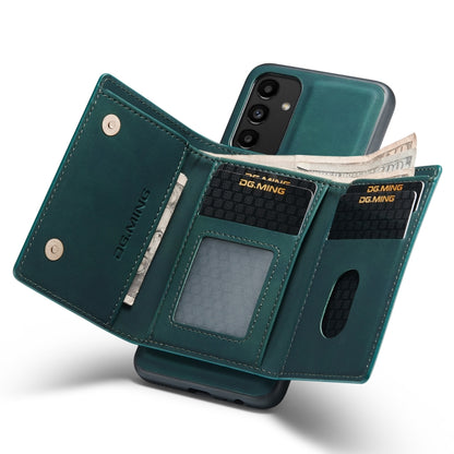 For Samsung Galaxy A13 4G DG.MING M1 Series 3-Fold Multi Card Wallet  Phone Case(Green) - Galaxy Phone Cases by DG.MING | Online Shopping UK | buy2fix