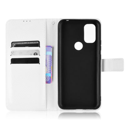 For Blackview A70 2021 Diamond Texture Leather Phone Case(White) - More Brand by buy2fix | Online Shopping UK | buy2fix