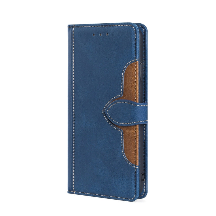 For Ulefone Note 10 Skin Feel Straw Hat Magnetic Buckle Leather Phone Case(Blue) - Ulefone Cases by buy2fix | Online Shopping UK | buy2fix