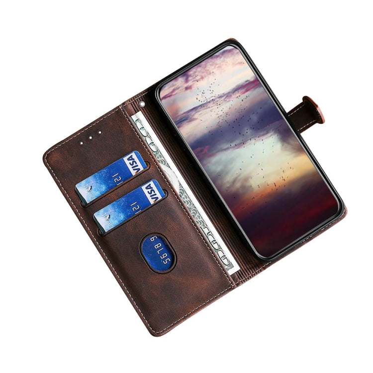 For Ulefone Note 10 Skin Feel Straw Hat Magnetic Buckle Leather Phone Case(Brown) - Ulefone Cases by buy2fix | Online Shopping UK | buy2fix