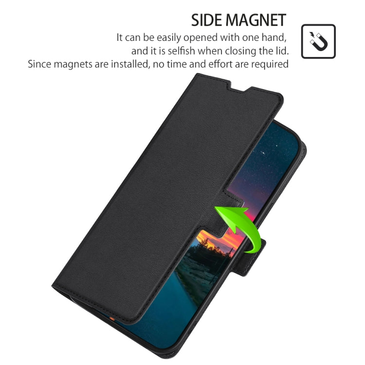 For Blackview A80 Pro Ultra-thin Voltage Side Buckle PU + TPU Leather Phone Case(Black) - More Brand by buy2fix | Online Shopping UK | buy2fix