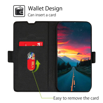 For Ulefone Note 10 Ultra-thin Voltage Side Buckle PU + TPU Leather Phone Case(Black) - Ulefone Cases by buy2fix | Online Shopping UK | buy2fix