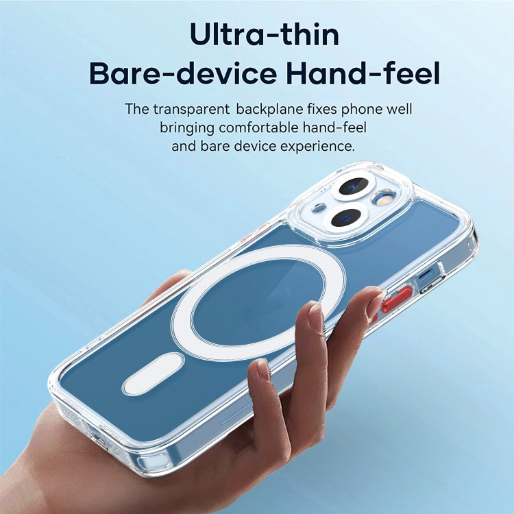 For iPhone 13 mini Cat-eye TPU + Acrylic Magsafe Phone Case (Blue) - iPhone 13 mini Cases by buy2fix | Online Shopping UK | buy2fix