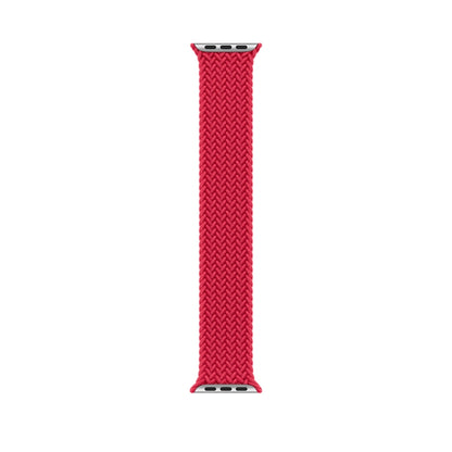 135mm Nylon Braided Watch Band For Apple Watch Ultra 49mm&Watch Ultra 2 49mm / Series 9&8&7 45mm / SE 3&SE 2&6&SE&5&4 44mm / 3&2&1 42mm (Red) - Watch Bands by buy2fix | Online Shopping UK | buy2fix